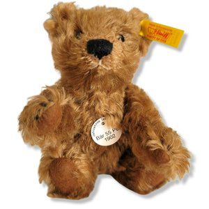 Steiff Bear 55 Jahrzehnte Teddybaren Brown Articulating Arms Legs Plush LC618